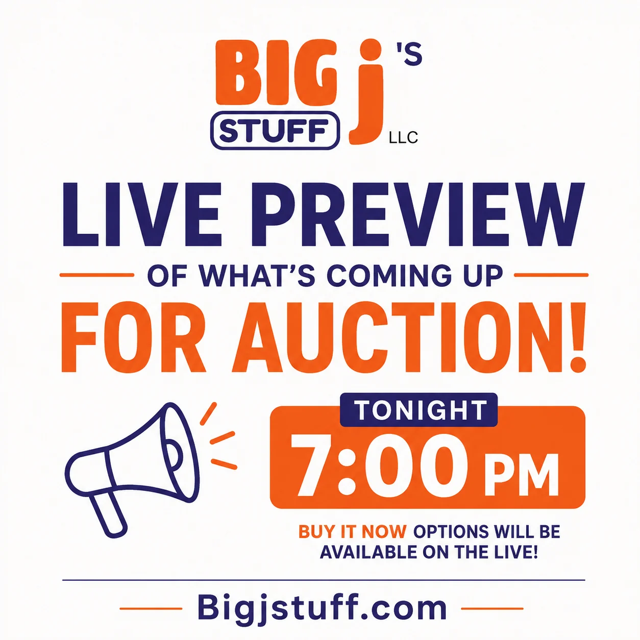 Tonight 7pm!! Preview of Web Auctions