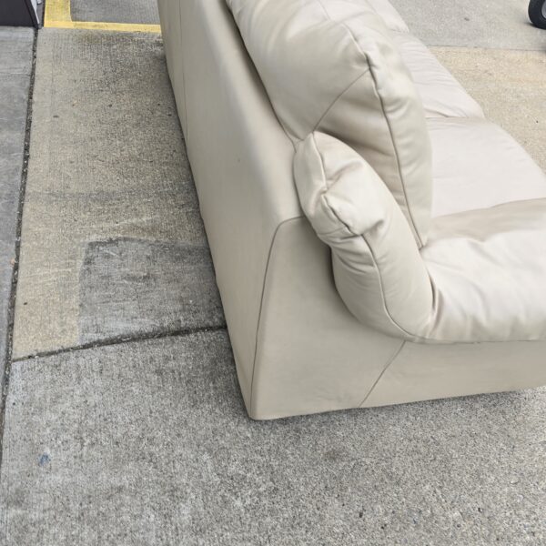 Leather Tan Couch - Image 4
