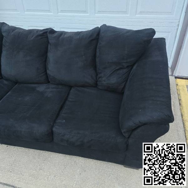 Black Couch Sofa - Image 2