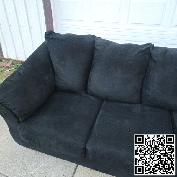 Black Couch Sofa - Image 3